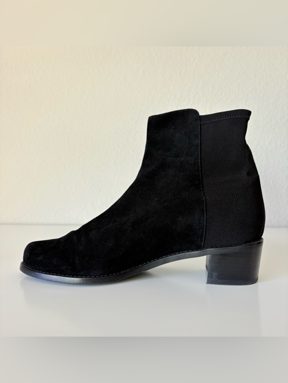 Stuart Weitzman - Black Suede Ankle Boots - Size 9B